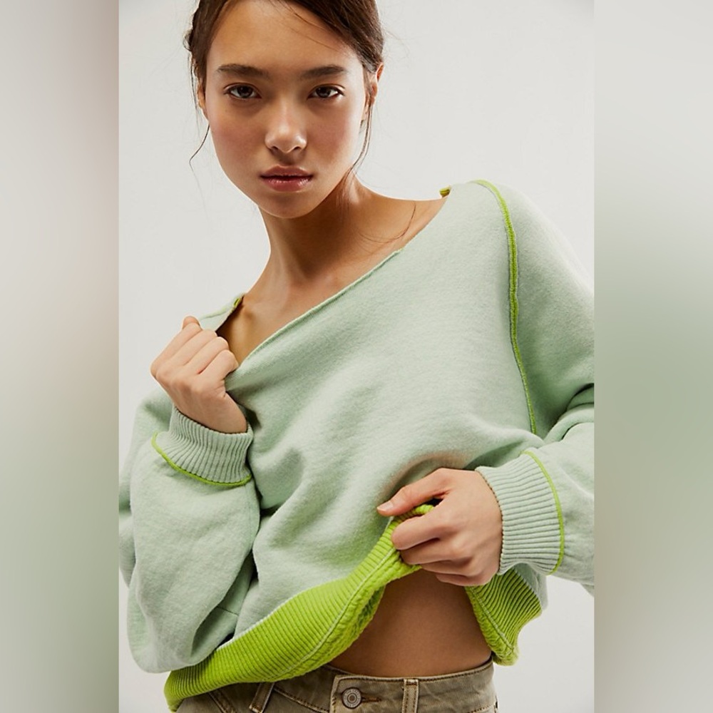 We the Free Midnight Pullover in Aloe